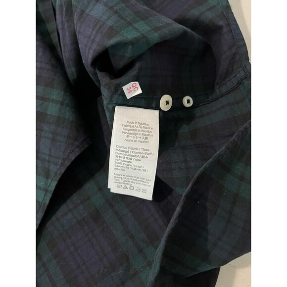 NWT J.CREW Blue Green Plaid Button Down Secret Wash Poplin Shirt Mens Sz S $90 - Picture 8 of 10